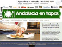 Tablet Screenshot of andaluciaentapas.com